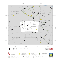 Pohár, mapa souhvězdí – International Astronomical Union + Sky & Telescope (CC BY 3.0), česká legenda CoJeCo.cz (CC BY 4.0)