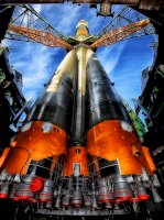 Bajkonur, Kazachstán, nosná raketa na rampě – David Mark/Pixabay.com