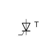 Schématická značka tyristoru – CoJeCo.cz, CC BY 4.0