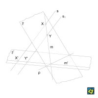 Osová afinita dvou rovin – CoJeCo.cz (CC BY-SA 4.0)
