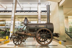 Lokomotiva „Rocket“ (Londýn, Technické muzeum) – Alex Serge / Shutterstock