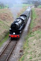 Historická parní lokomotiva S160 ve Velké Británii – Roger Kennett / Shutterstock