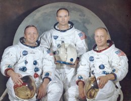 Posádka Apolla 11, zleva Neil Armstrong, Michael Collins a Edwin E. Aldrin (1969) | NASA