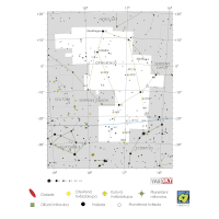 Hadonoš, mapa souhvězdí – International Astronomical Union + Sky & Telescope (CC BY 3.0), česká legenda CoJeCo.cz (CC BY 4.0)