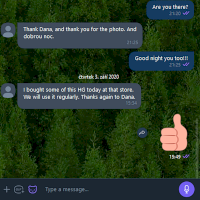 Chat – ukázka textové komunikace, program Viber – Volné dílo