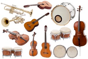 Hudební nástroje – grafvision/Shutterstock