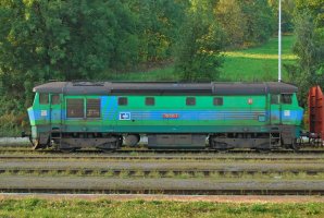 Motorová lokomotiva 751.335, Lipová Lázně (18.9.2009)– © Milan Palička