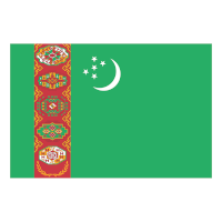 Státní vlajka Turkmenistánu