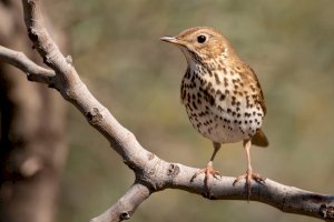 Drozd zpěvný (Turdus philomelos) – Jesus Cobaleda / Shutterstock
