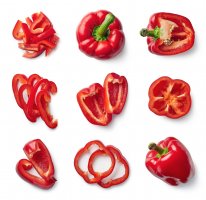 Nakrájený plod sladké papriky – baibaz / Shutterstock